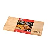 Weber Zendernholz Räucherbretter - Mittel (30 x 15cm), 2er Pack, süßes, mildes Aroma, ideal für Käse, Gemüse, Fisch und Geflügel, aus natürlichen Holzarten (17522)
