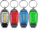 GAOUTO 4 Stück LED Blinklicht Schulranzen: Sicherheitslicht Licht Clip für Kinder Schulranzen, 3 Lichtmodi Blinklicht Licht Clip mit Batterien Beleuchtung für Outdoor-Sportarten, Nachtläufer, Hunde