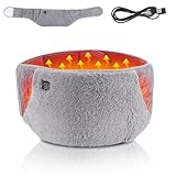 SGZIOO 2 in 1 Wärmegürtel Rücken, USB Heizgürtel Rücken mit 3-Wärmestufen und Handtaschen, rücken wärmegürtel Waschbar für Taillenschmerzen, Bauch und Rücken