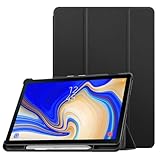 Fintie Hülle für Samsung Galaxy Tab S4 10.5 2018 mit S Pen Halter - Ultra Schlank Ständer Schutzhülle Case mit Auto Schlaf/Wach Funktion für Samsung Tab S4 10.5 Zoll Tablet T830/T835, Schwarz