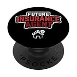 Future Insurance Agent Versicherungs-Makler Versicherung PopSockets PopGrip: Ausziehbarer Sockel und Griff für Handys/Tablets mit Tauschbarem Top