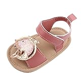 Ballerina Schuhe für Babys Flach Weiche Gummischuhe Sandalen rutschfest Sommer Mädchen Baby Jungen Lauflernsohle Babyschuhe Schwimmschuhe für Jungen Größe 13, braun, 20 EU