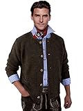 Moschen-Bayern Herren Trachtenjacke Trachtenstrickjacke Trachtenjanker Strickjacke Tracht Braun 48