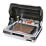 Airbrush-Sprühkabine mit Staubschutz, große Kapazität, Farbkabine, 4-Gang-Timing-Temperatureinstellung, ideal zum Sprühen von Modellen, Kunst und Handwerk