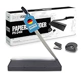 Papierschneider A4 Kompakt 34 cm | Für bis zu 8 Blätter A4-B7 (80g/m²) | Präzise Schneidemaschiene für Karton-, Papier- & Bastelarbeiten | Ideal für Büro, Schule, Fotografie & Scrapbooking