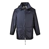Portwest S440 Herren Leichte Wasserdichte Klassische Regenjacke Marineblau, L