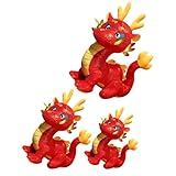 ERINGOGO 3St Jahr der Drachen-Maskottchen-Puppe Einhorn-Kit Kuscheltiere Plüsch tragen drachenfiguren Drachen Kuscheltier ausgestopfte Drachenpuppe Stofftierpuppe PP Baumwolle