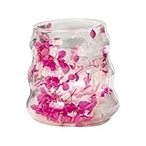 Doppelwandige Kaffeebecher,Thermogläser Mit Trockenblumen - Wiederverwendbare Trinkbecher 160ml Für Wasser Milch Tee Latte Saft Deko Für Zuhause Schreibtisch