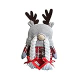 Bastelmaterial Für Kinder Geschenke Feiertagsdekorationen Geburtstagsgeschenke Handgemachte Plüschpuppe Heimdekorationen Desktop-Weihnachtsverzierungen Sachen Für Den Schreibtisch Für (B, One Size)