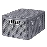 Curver Aufbewahrungsbox, Polypropylene, anthrazit, 39.3 x 29.3 x 18.7 cm,