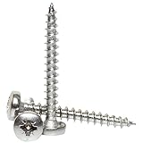 A2 Edelstahl Pozi Pan Head Spanplattenschrauben Vollgewinde Holz Schraube 5 x 70