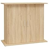 vidaXL Aquariumständer, Aquarium Unterschrank mit viel Stauraum, Aquarium Tisch mit Stabiler Oberplatte, Aquariumschrank Aquarium Halter, Sonoma Eiche Holzwerkstoff