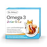 Dr. Böhm Omega 3 Junior Direkt Sticks: Zur Unterstützung des Gehirns & Immunsystems, mit Omega-3, Vitamin C und D, für Kinder & Erwachsene, 30 Sticks