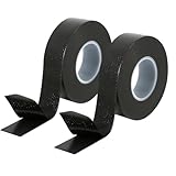 2 PCS Selbstverschweißendes Isolierband 4,6m X 23mm X 0,8mm Wasserdicht Vulkanisierband Schwarz Für Kabelisolierung, Selbstverschweißendes Dichtband, Schrumpfband, Elektrisches Isolierband Reparatur