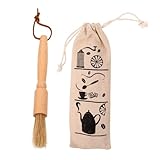 SOLUSTRE Holz Kaffee Reinigungsbürste Ergonomischer Pinsel Zur Gründlichen Reinigung Von Kaffeemaschinen Kaffeemühlen Und Utensilien Effizienter Kaffeebürste Für Pflege