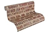 A.S. Création Tapete Authentic Walls Papiertapete Vintage Steinoptik 10.05 m x 0.53 m beige braun rot 302191