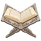 Faltbares Holz -Koranhalter -Buchständer 9.8x8.1x6.7in zum Lesen von Gebet, Ausstellung von Bibel, Kochbüchern, Zeitschriften, muslimische Kapelle, Büro oder Zuhause