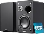 MAJORITY D70X Lautsprecher Boxen | 2 x 30W Regallautsprecher Passiv | HiFi Lautsprecher Doppeltreibern Lautsprechermembranen aus Kohlefaser | DJ Boxen 6Ω Impedanz & 40HZ-20KHZ Frequenzgang (Schwarz)