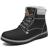 Mishansha Winterschuhe für Herren Damen Warm Winterstiefel Rutschfest Outdoor Schneestiefel Unisex Winter Boots 42 EU