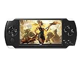 CZT Handheld-Spielkonsole 4,3 Zoll 8GB Gebaut in 2000 Spiele Mehrere Simulatoren Retro Videospielkonsole MP3/4/Ebook TV Out Mini Portable Game Player Urlaub (Schwarz)