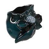 jojofuny Keramik springbrunnen Auslass Wasserfall Dekoration Außen Gartenteich Zierbrunnen Deko Außen Springbrunnen Draussen Gartendekor Waterfall Supply