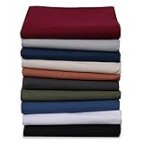 Renforce Bettlaken Haustuch aus 100% Baumwolle ohne Gummizug, Farbe: Silbergrau, Größe: 220 x 240 cm