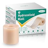 Hydrokolloid Pflaster Rolle, 5cmx365cm Hydrokolloid Pflaster Verbände Blasenpflaster Wundpflaster Selbstklebender Wasserfestes Hydrocolloid Roll Bandagen Rolle Atmungsaktive Hautfreundlich