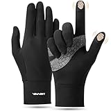 YANIKY Laufhandschuhe Touchscreen Handschuhe Herren Damen Leichte Sport Handschuhe Unisex Winddicht Winter Fahrradhandschuhe rutschfest Winterhandschuhe für Laufen Fahren Radfahren Joggen