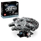 LEGO Star Wars Millennium Falcon, 25. Jahrestag Set für Erwachsene, baubares Sternenschiff, Sammlerstück aus Eine neue Hoffnung, Raumschiff Modellbausatz, Geschenke für Männer, Frauen 75375