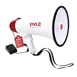 Pyle Megaphon mit Sirene, Signalhorn – Siren Megaphone – Megafon Kinder & Erwachsene 40W, Faltbare Handsirene als Polizei Sirene, Fußball Hupe & Tröten zum Anfeuern Sport, Megaphone Laut bis zu 915m