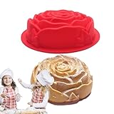 Generisch Rosenblüten-Silikonform, Valentinstag-Backform | Antihaft-Kuchenform, Valentinstag-Backform - Zuckerschokoladenform, Pudding-Backblech für Muffins und Hochzeiten