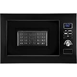 Bomann® 3in1 Einbau Mikrowelle mit Grill und Heißluft | Microwave mit 25L Garraum | 8 Automatikprogramme | Auftaufunktion | inkl. Grillrost und Drehteller (Ø 27 cm) | 900W | MWG 3001 H EB schwarz-matt
