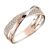 Wandtattoo Ringe Liebesversprechensring für Sie, Roségold, Verlobungsring für Frauen und Mädchen, Schmuck, Geschenk, einzigartiges Geschenk Ringe Feder (Rose Gold, 9)
