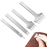 Lederlochstanzen-Set | 4X Lochstanzen Set Zum Nähen Und Basteln - Stahl Lochzange Für Lederarbeiten Profis Hobbyisten Anfänger