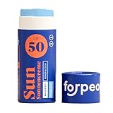 forpeople BIO Sonnencreme Stick LSF 50 · Wasserfeste Surf Sunscreen mit Zink · Mineralischer UV Filter · Für Kinder & Erwachsene · 100% natürlich · Farbe: Blau