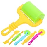 DECORNIJIA 6 Stück Teiliges Knetroller mit Bunten Modellierwerkzeugen Handgefertigte Knetformen Kinderfreundliche Teigwerkzeuge zum Schneiden und Formen für Spielerisches Lernen Ab Jahren