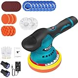 Poliermaschine Akku 12V, Auto Poliermaschine Set 22 pcs, Poliermaschine 12mm, Exzenter Polierer für Auto, 8 Variable Geschwindigkeit, Akku-Polierer für Autopflege, Polieren, Wachsen, Kratzerentfernung