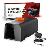 Mausefalle Elektrisch, Indoor Wiederverwendbare Mausefalle Zapper mit Anti Escape Design & Dual Power Elektrische Rattenfalle mit No-Touch Reinigung für Küche, Garage