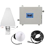 Ptdfjspt 2G 3G 4G 5G Signalverstärker Tri-Band-Verstärker 900 1800 2100 MHz GSM WCDMA LTE Universal-Signalverstärker Repeater EU Stecker