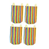 Vaguelly 4 Stück Sprungsack Karneval springen Taschen Renntasche für Kinder Outdoor-Spiele für Kinder Sack Race Bag Toy Spiele im Hinterhof Eltern-Kind-Rennspieltaschen Stoff Colorful