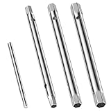 Dalephoric 4 Stück Rohrsteckschlüsselsatz, Doppelsteckschlüssel mit Drehdorn, Zündkerzenschlüssel, Rohrschlüssel für Arbeiten am Wasserhahn, Zündkerzen Installation und Reparatur