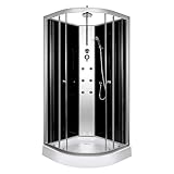Aloni Komplette Duschkabine Komplettdusche Duschtempel Komplettkabine Eckdusche 80x80cm
