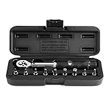 Drehmomentschlüssel Set hoher Präzision einstellbar 2 14 nm 1/4in mit Fensteranzeige Schnelleinlösungsknopf für Autofahrräder Reparaturwerkzeuge Chrom Vanadium Stahl 10pcs