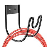 shjxi Wandhalterung für Schlauchaufhänger, robuster Wand-Schlauchhalter, stabiler Schlauchständer, starker Schlauchständer für Gartenschlauchaufbewahrung und Verlängerungskabel-Organisation