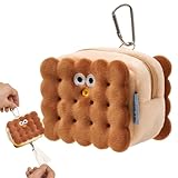 Nybhyjka Kotbeutelspender | Kotbeutelträger | Gehzubehör mit Karabinerhaken, Keksform, kleine Tasche für Outdoor-Reisen, Wandern, Welpentraining