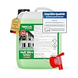 ABACUS® Nell Ultra Grünbelagentferner & Algenentferner Konzentrat, extrem stark! Entfernt Grünbelag & Algen selbsttätig ohne zu Schrubben – für Stein, Fassade, Terrasse, Dach – Nell Ultra 2,5 Liter