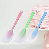 Silikonspatel für die Küche, Creme, Schaben, Buttermischen, transparent, Kuchen, Backen, Küchenhelfer