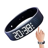 Nexusectar Beobachten Sie Mit Alarm, Digitaler Uhr Mit Vibrationsalarm, Schalldes Wecker, Stillverstellbarer SmartWatch -Banduhr, Reise/Sport, Unisex, Für Kinder, Für Die Schwierigkeiten, Aufzuwachen