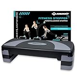 Schildkröt Fitness Stepper - 3-fach höhenverstellbares Aerobic-Steppbrett für Zuhause - Rutschfeste Oberfläche & Gummifüße - max. belastbar bis 150 kg