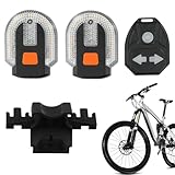 Fahrrad-Signallichter, Rücklicht für Fahrrad – mit Hupe, USB-Aufladung, links und rechts, Rücklicht für Messenger, Nacht, Pendeln, Trail, Stadt, Fahren, Körpersicherheit